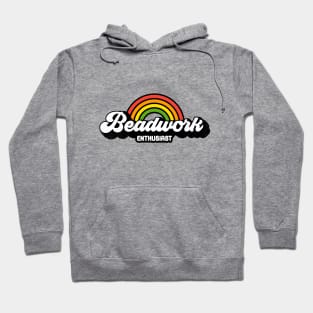 Groovy Rainbow Beadwork Enthusiast Hoodie